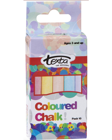 Texta Chalk Assorted Colours Pack Of 10