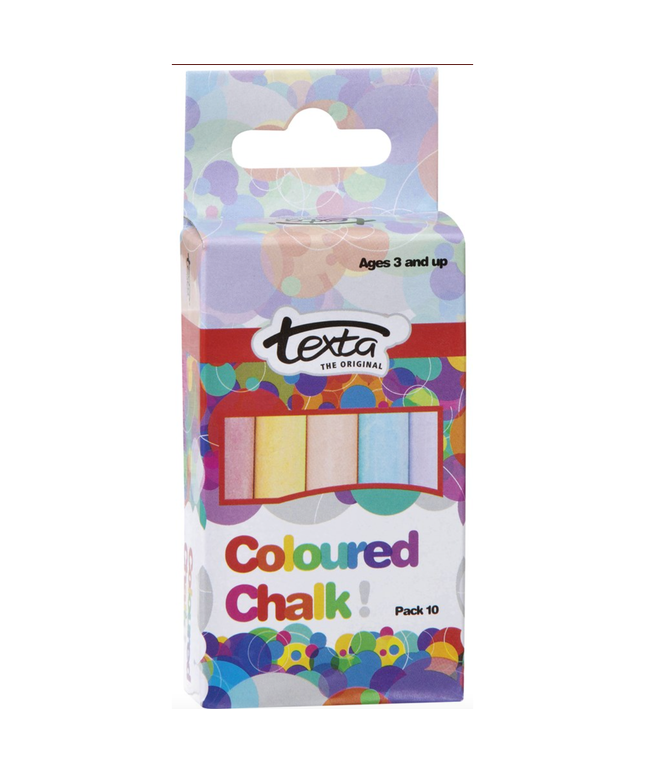 Texta Chalk Assorted Colours Pack Of 10
