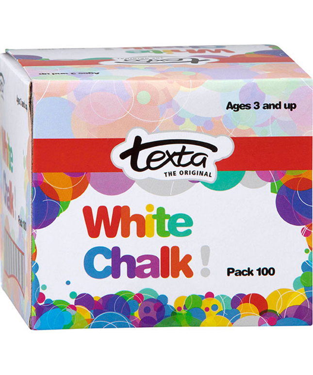 Texta Chalk White Pack Of 100
