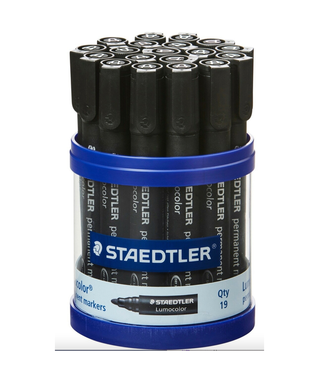 Staedtler Lumocolor Permanent Marker Bullet Assorted 19 Pack
