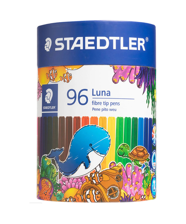 STAEDTLER LUNA FIBRE TIPS PENS 96 CUP