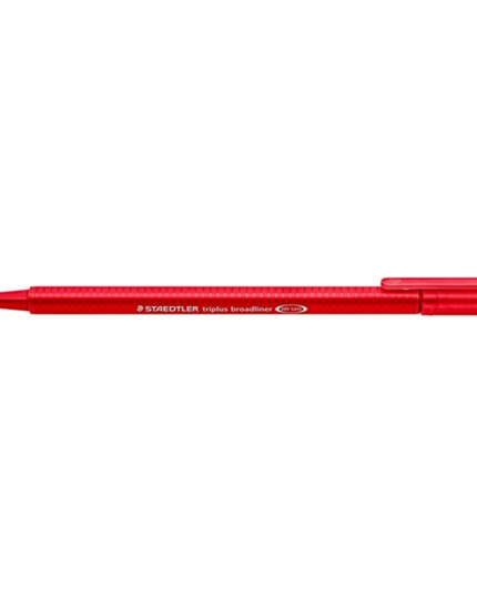 Staedtler 338 Triplus Broadliners Broad 0.8mm Red Box of 10