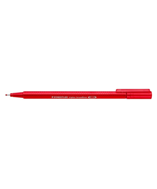 Staedtler 338 Triplus Broadliners Broad 0.8mm Red Box of 10