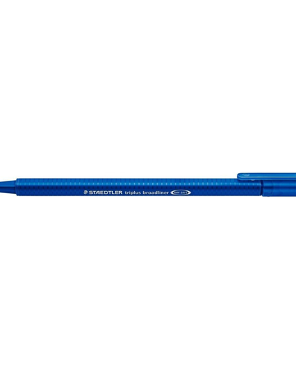Staedtler 338 Triplus Broadliners Broad 0.8mm Blue (10 Pack)