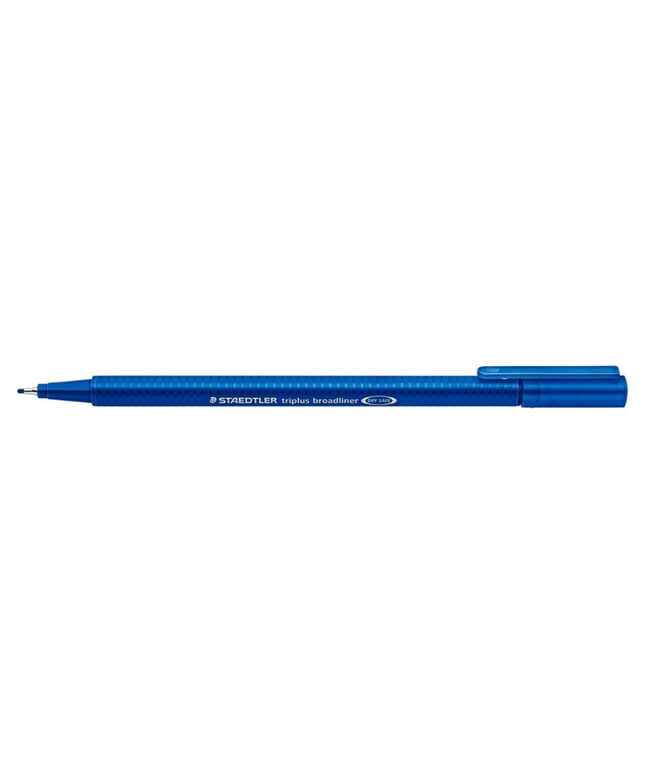 Staedtler 338 Triplus Broadliners Broad 0.8mm Blue (10 Pack)