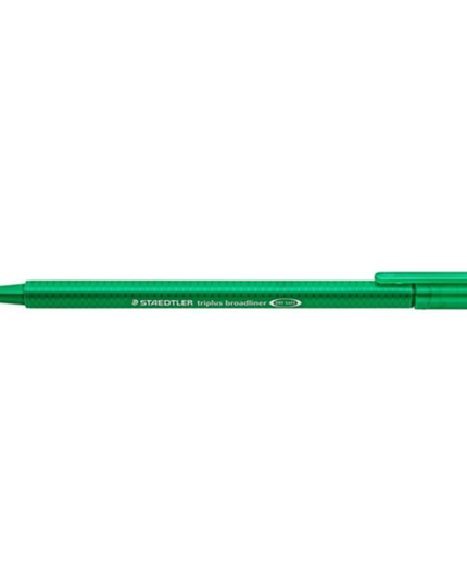Staedtler 338 Triplus Broadliners Broad 0.8mm Green Box of 10