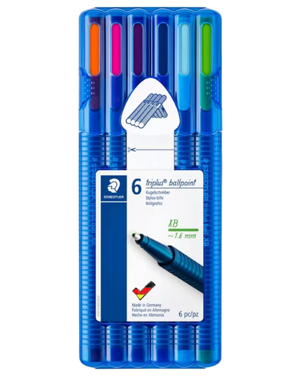 Staedtler Triplus 437X Ballpoint Pen 6 Pack