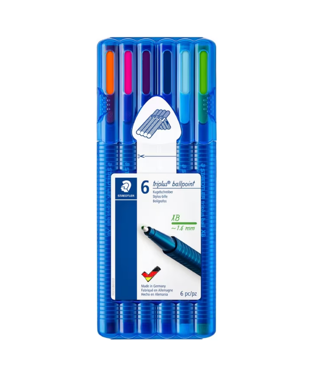 Staedtler Triplus 437X Ballpoint Pen 6 Pack