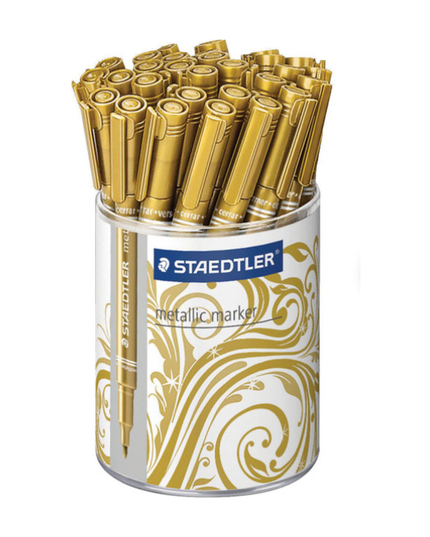 STAEDTLER 832311KP30 METALLIC MARKER GOLD CUP OF 30