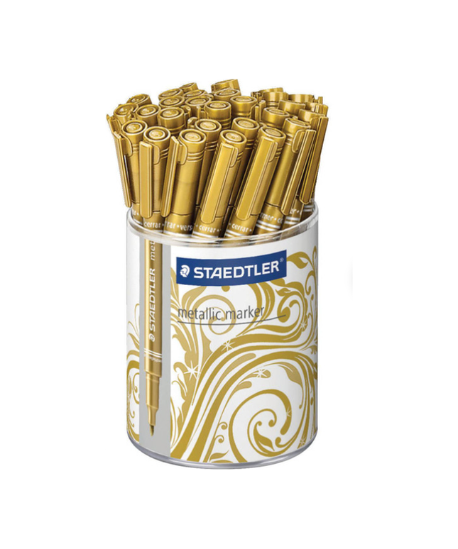 STAEDTLER 832311KP30 METALLIC MARKER GOLD CUP OF 30
