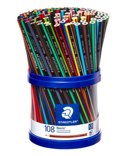 Staedtler Noris Coloured Pencils Assorted Cup of 108