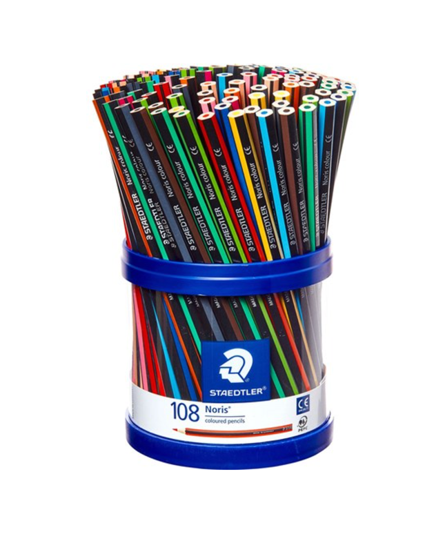 Staedtler Noris Coloured Pencils Assorted Cup of 108