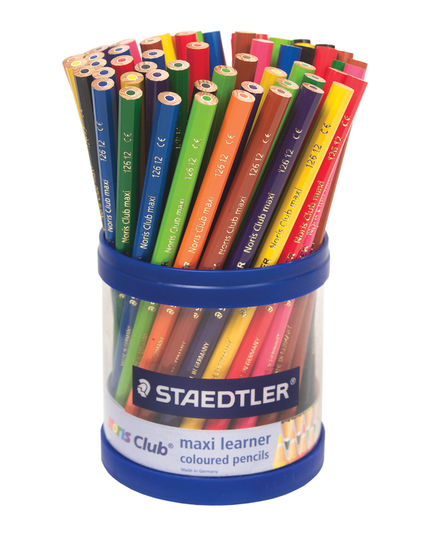 STAEDTLER NORIS CLUB MAXI LEARNER COLOURED PENCILS ASSORTED CUP OF 70