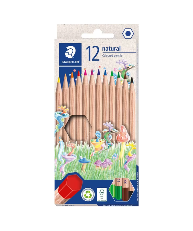 Staedtler Natural Coloured Pencils 12 Pack