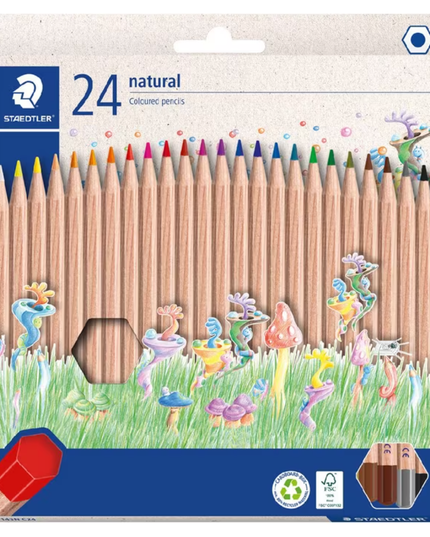 Staedtler Natural Coloured Pencils 24 Pack