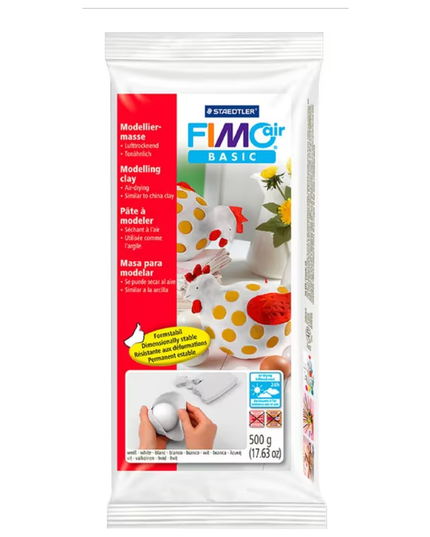 Staedtler FIMO Air Basic Modelling Clay White 500g