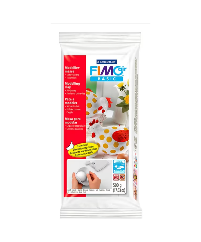 Staedtler FIMO Air Basic Modelling Clay White 500g