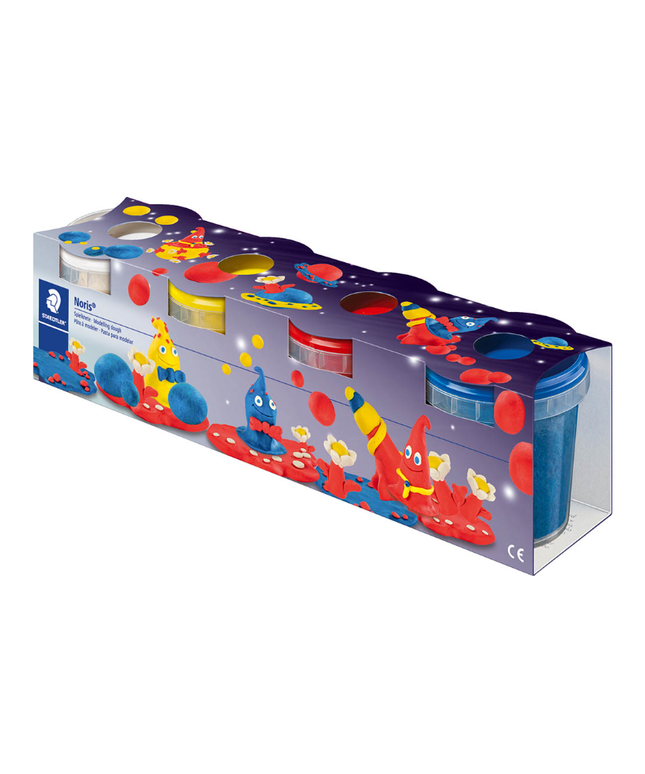 STAEDTLER NORIS CLUB MODELLING DOUGH ASSORTED 4 BASIC COLOURS