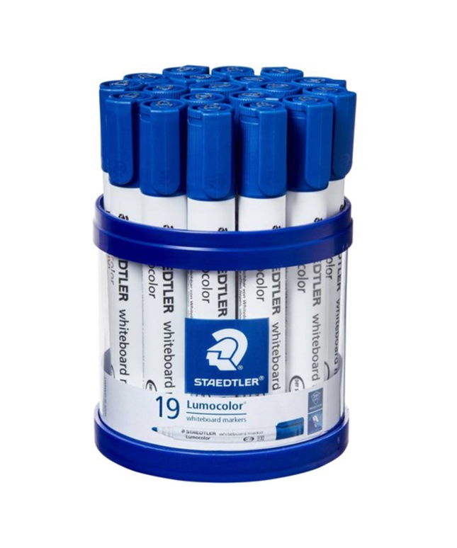 LUMOCOLOR WHITEBOARD MARKER BULLET POINT (19 PIECES OF BLUE)