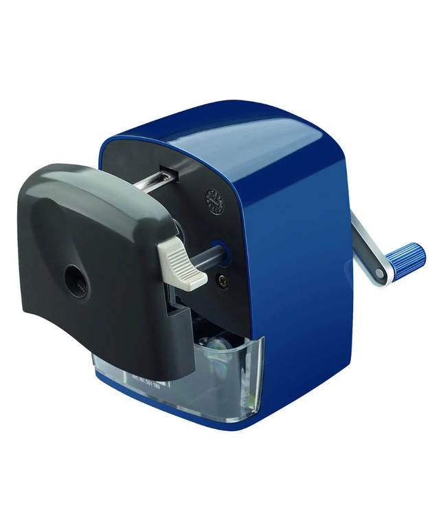 Staedtler Mars Rotary 501 Pencil Sharpener, 1-Hole, Blue