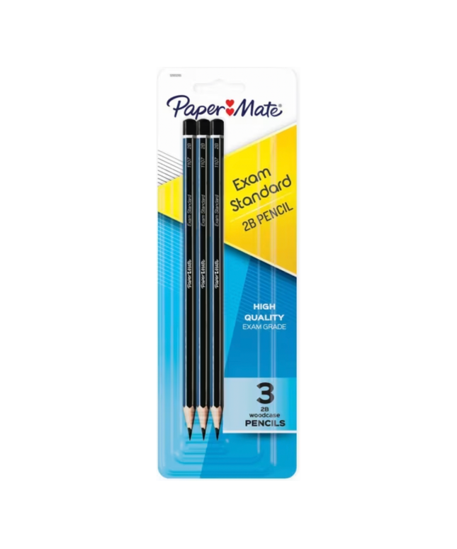 Papermate 2B Woodcase Pencil (3 Pencils)