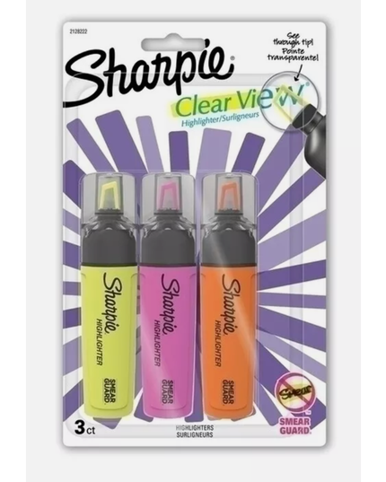 Sharpie Clear View Highlighters (3 Pack)
