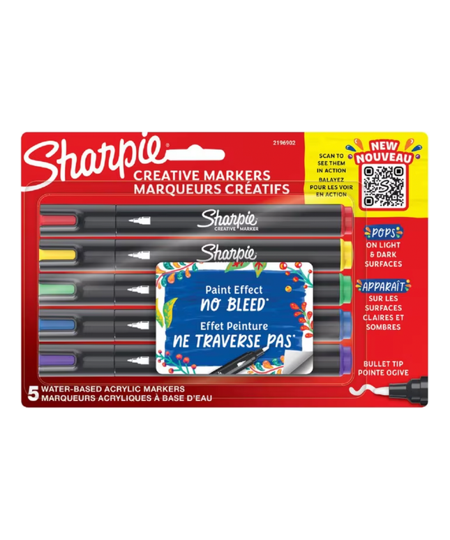 Sharpie Creative Acrylic Bullet Markers (5 Pack)