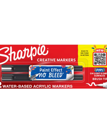 Sharpie Creative Marker Acrylic Brush (2 Pack)