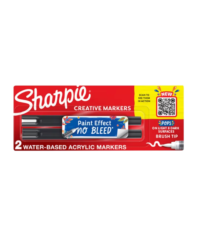 Sharpie Creative Marker Acrylic Brush (2 Pack)