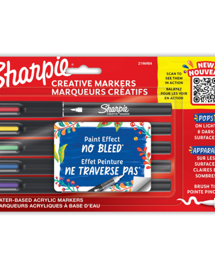 Sharpie Creative Marker Acrylic Brush (5 Pack)