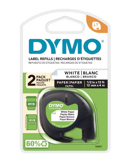 DYMO LetraTag Paper Labels (2 Pack)
