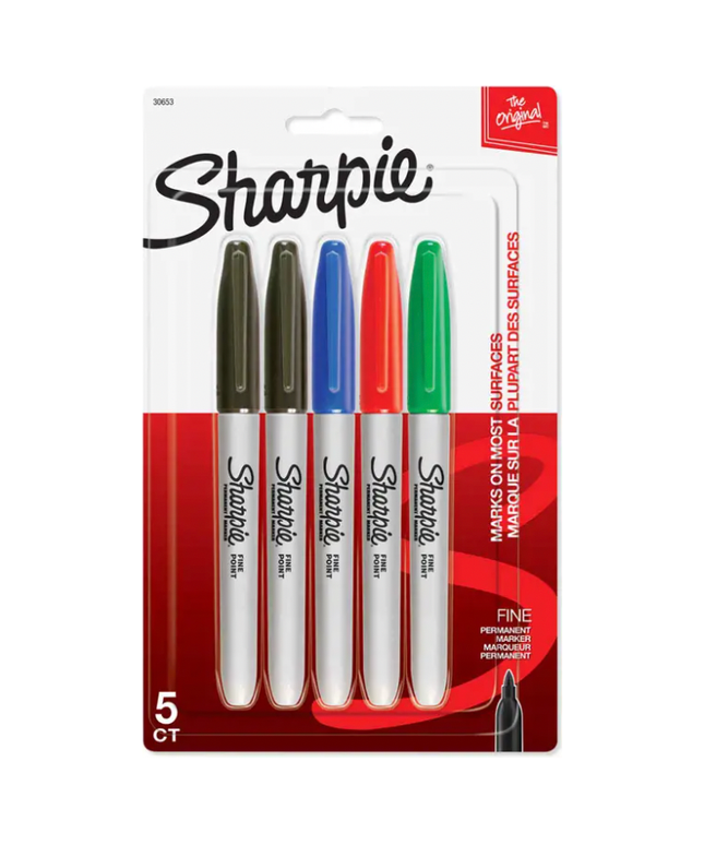 Sharpie Fine Point Marker (5 pack)