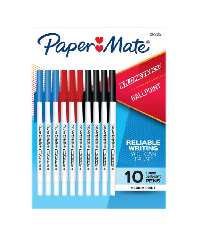 PaperMate Kilometrico Ballpoint Pens (10 Pack)