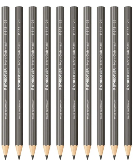 Staedtler Noris Club Maxi Learner 2B Graphite Pencil (12 Pack)