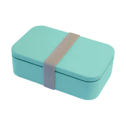 Cuisena RPET Rectangular Bento with Cutlery - Aqua