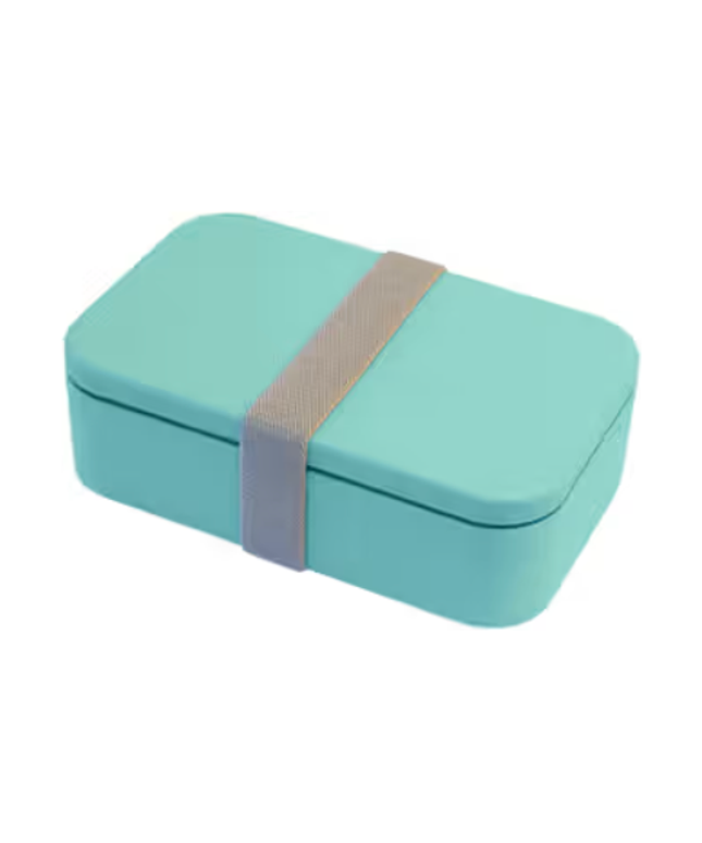 Cuisena RPET Rectangular Bento with Cutlery - Aqua