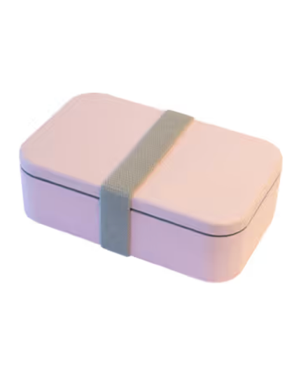 Cuisena RPET Rectangular Bento with Cutlery - Pink
