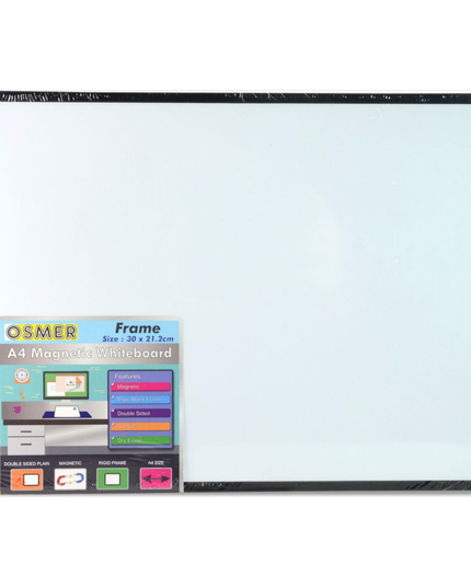 A4 Magnetic Whiteboard Doubled Sided - Plain