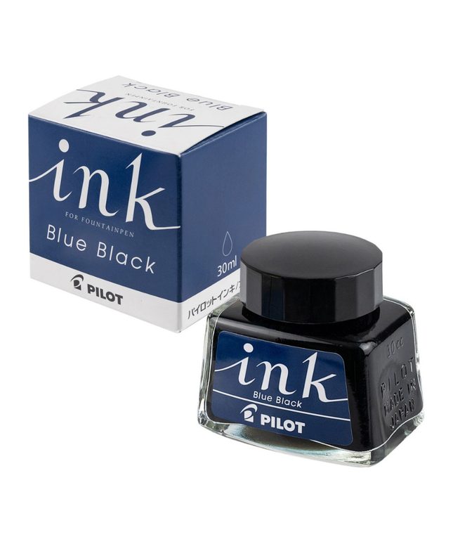 Pilot Signature Fountain Pen Ink Bottle 30ml Blue Black