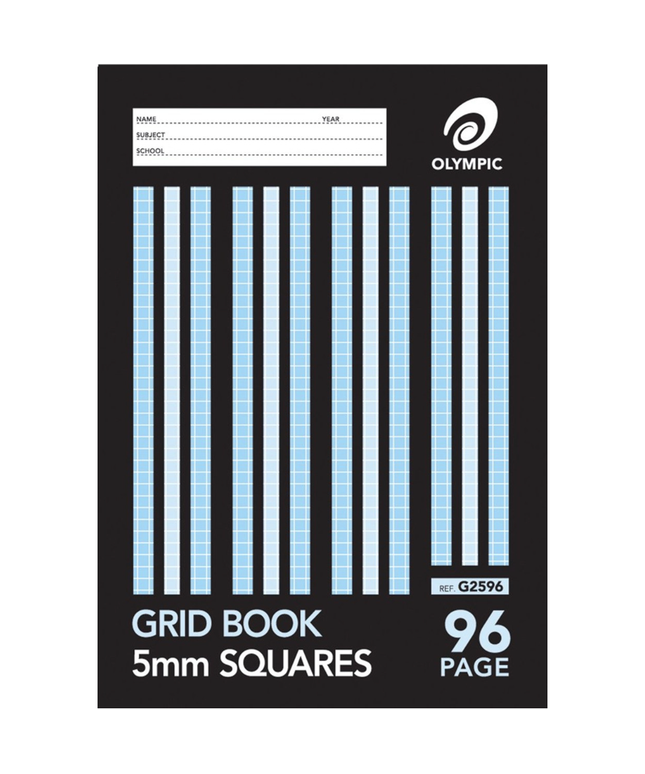 Olympic Grid Book 225 x 175mm 96 Page 5mm