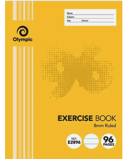 Olympic Exercise Book 225x175mm 96 Page 8mm