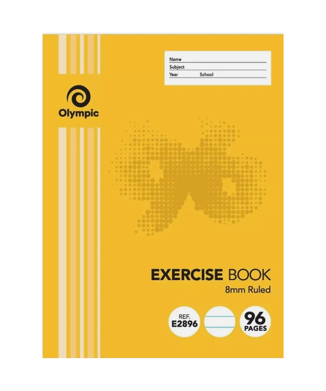 Olympic Exercise Book 225x175mm 96 Page 8mm