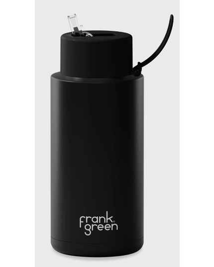 Frank Green 1L Stainless Steel Ceramic Reusable Bottle with Straw Lid