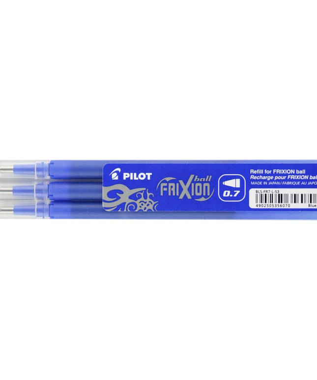 Pilot Frixion Erasable Gel Ink Refill 0.7mm (Assorted Colours) 3 Pack