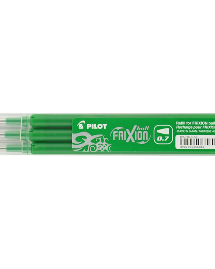 Pilot Frixion Erasable Gel Ink Refill 0.7mm (Assorted Colours) 3 Pack