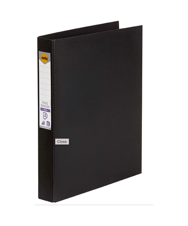 MARBIG® RING BINDER A4 25MM 4D PE ASSORTED COLOURS
