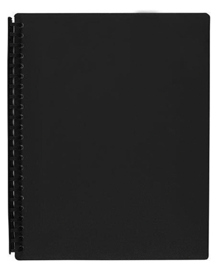 MARBIG® PREMIUM REFILLABLE DISPLAY BOOK A4 20 POCKET (ASSORTED COLOURS)