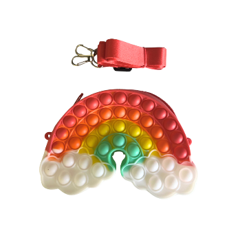 Rainbow Pop It Purse