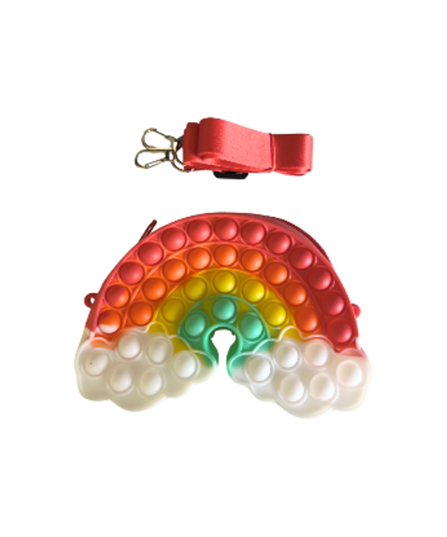 Rainbow Pop It Purse
