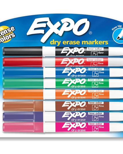 Expo Low Odour Fine Whiteboard Marker (8 Pack)
